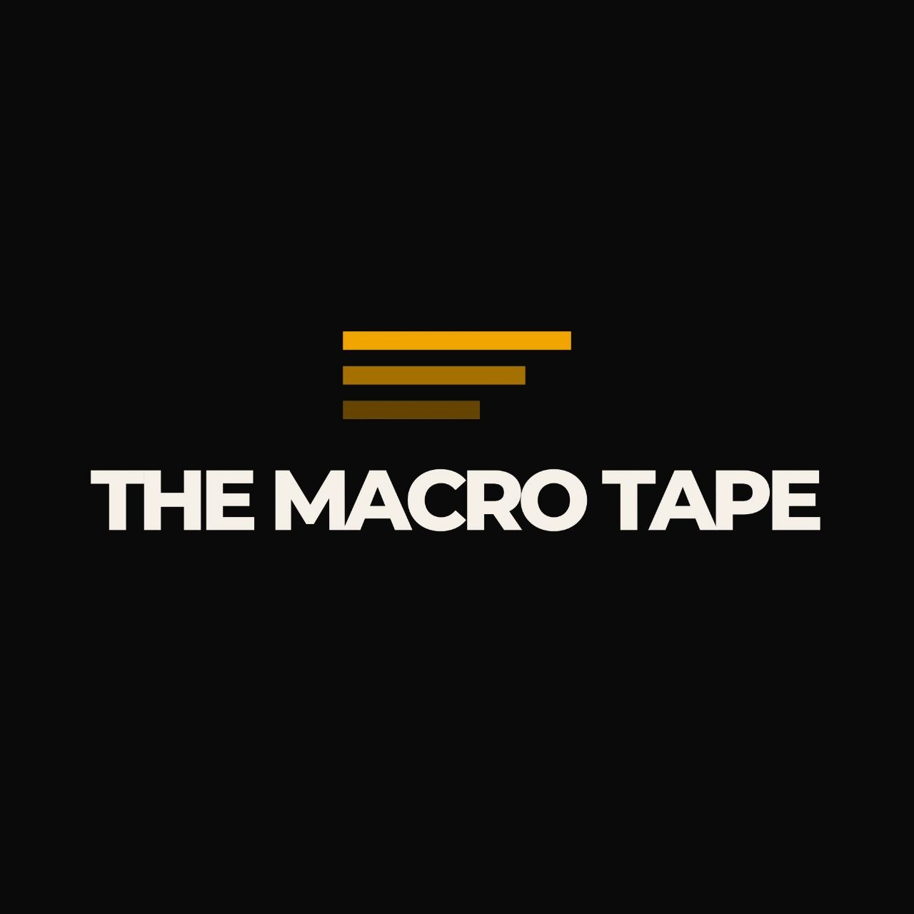 The Macro Tape logo, dark background